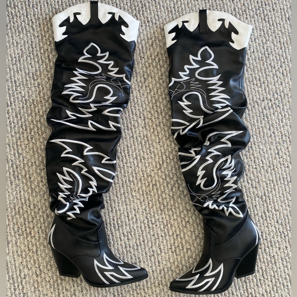 WORN ONCE - Dolls Killz Cowboy Boots